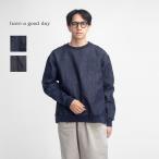 ショッピングmarc ハブアグッドデイ have a good day デニム トレーナー 日本製 メンズ