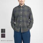 マニュアルアルファベット MANUAL ALPHABET ビエラチェック ルーズフィット レギュラーカラーシャツ 日本製 メンズ