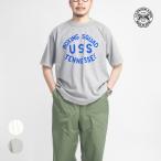 ショッピングGマーク A.G.スポルディング＆ブロス A.G.SPALDING＆BROS フロッキープリントTシャツ 日本製 USS