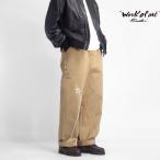 【セール価格】ワークオブアートケンダイ WORK OF ART KENDAI プリント＆コード刺繍 ツイルトラウザーズ チノパン 日本製 メンズ