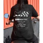 マーシャル オリジナル Tシャツ No.89020 Enthusiasts ブラック M/L/XL 5.6オンス 綿100% 男女兼用 猫 バイク ツーリング 旧車 89020