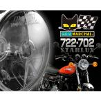 マーシャル ヘッドランプ 722・702スタールクス クリアーレンズ ユニット 180Φ カワサキ KAWASAKI バイクカスタムの定番 8402