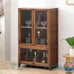 ウイスキー 棚 3/5層 酒棚 竹製 ワインバーキャビネット 大容量 ワインラック 自立式 透明キャビネット お酒収納ラック 防塵性を備えた密閉型 多層収納ラック 取