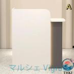 レジカウンター L字 レジ台 木製 受付カウンター 受付台 受付デスク 鍵付き