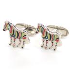 ショッピングカフス ポールスミス Paul Smith カフス M1ACUFF AZEBRA 97 シルバー系 マルチカラー