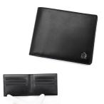 【並行輸入品】 DUNHILL ダンヒル 二つ折り財布 折り畳み L2R330A SHORT WALLET 財布 小銭入れ無し ブラック