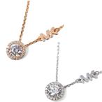 マイケルコース ネックレス MICHAEL KORS PAVE HALO NECKLACE MKC1208 シルバー ローズゴールド SILVER ROSE GOLD