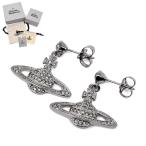 ショッピングヴィヴィアン ヴィヴィアンウエストウッド ピアス Vivienne Westwood 62020025-S108 MINI BAS RELIEF DROP EARRINGS レディース ガンメタル S108