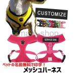 ハーネス 胴輪 犬 名入れ対応 名入れ 小型 中型犬 犬 猫 ハーネスベルト 犬 抜けにくい 安心 安全 痛くない メッシュ 日本語対応