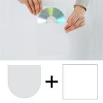 CD用厚紙ジャケット 白＋ CD用不織布 インナージャケット 50枚セット/マルゲリータ