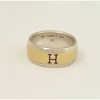 エルメス　指輪　コンビ　H リング　ゴールド　750 シルバー　925 ロゴ　☆