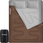 JPDeal спальный мешок конверт type спальный мешок 2 человек для теплоизоляция легкий 210T водонепроницаемый спальный мешок объединенный возможность compact уличный альпинизм кемпинг эвакуация для спальное место в транспортном средстве круг .