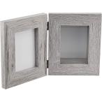  круг мир торговля фото &amp; craft box широкий рама серый 30.8x7.5x19cm 400893404
