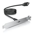 GRAUGEAR USB 3.2 Gen 2 フロントパネルヘッダー USB-C Type-C メス延長ケーブル パネルマウントネジ PCIブラケット