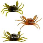 RiNan. カニワーム 蛸エギ タコ釣り 擬似 タコ仕掛け たこ チヌ ルアー 釣り針 フック 3色