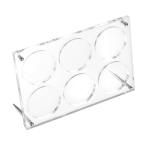 PATIKIL 2.3 дюймовый акрил монета дисплей рама 3D плавающий дисплей кейс держатель 6. драгоценнный камень образец medali on монета для слот 