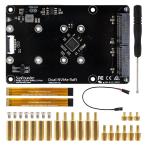 SunFounder Raspberry Pi 5 для Dual NVMe Raft,PCIe Gen 2.0 to M.2 HAT(Key-M),S