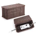 ZhiYo ручная работа кабель управление box иммитация ротанг ткань 1 упаковка ротанг производства код управление box стол . разветвитель ... ящик для кабелей L35*W16.5