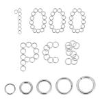 SUNNYCLUE 1000 шт 5 вид 7-10mm круг can нержавеющая сталь can открытый Jump кольцо круг . нержавеющая сталь ma LUKA n комплект не .
