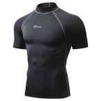 Sillictor Rush Guard короткий рукав мужской с высоким воротником купальный костюм большой размер энергия стрейч вода суша обе для плавание одежда компрессионный 