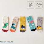 靴下 クルーソックス 5足セット 韓国子供服 ジュラシック 恐竜 ダイナソー 通園 通学 10cm 12cm 14cm 16cm 18cm 男の子 女の子 保育園着 ファッション