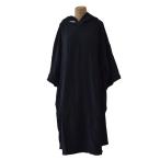 お着替えポンチョ COTTON PONCHO（コットンポンチョ） BLACK　ベーシックタイプ  【TLS】TOOLS/ツールス