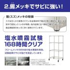 メタルラック ルミナスパーツ プレミアムライン ポール 1本 長さ173cm スズメッキシリーズ 抗菌 防サビ 25P170-S