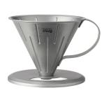 ショッピングサーモマグ サーモマグ thermo mug TSUBAME COFFEE DRIPPER S ツバメ コーヒードリッパー S ステンレス製 登山 キャンプ アウトドア 調理器具 T-CDS21 SILVER