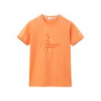 ルコック le coq sportif ヘランカサンスクリーン 半袖Tシャツ 池田エライザ着用 レディース 春 夏 クーリング オレンジ 橙 スポーツ Tシャツ QMWXJA01-OR