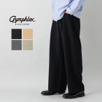  Jim Flex GYMPHLEX tuck широкий легкий брюки мужской широкий брюки распорка нога низ Logo вышивка свободно красивый . модный GY-E0303