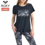  Roxy ROXY BREEZE FLOW S/S TEE женский весна лето вода суша обе для скорость .UV cut черный чёрный спорт фитнес короткий рукав футболка RST262567-BLK
