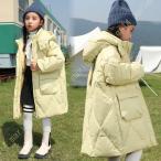 子供 ダウンコート キッズ 男の子 ベンチコート ジュニア ロング 女の子 ジャンパー ジャケット 防寒 アウター ダウン コート フード付き 子供服 軽量 中綿