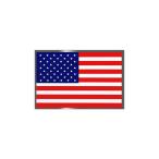  Восток Mark национальный флаг серии стикер America маленький серебряный рамка-оправа 366