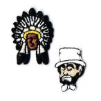 入園 入学 マスク用 小さいサイズ ミニ ワッペン アップリケ インディアン ヒゲ