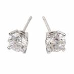 ピアス スワロフスキー 一粒 プラチナ ホワイトゴールド SWAROVSKI 金属アレルギー レディース プレゼント ギフト クリスマス