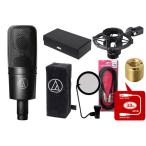 【1000円OFFクーポン対象】audio-technica AT4040 + マイクケーブル ATL458A/3.0 + KIKUTANI PO-5S セット  コンデンサーマイク ［宅配便］【区分B】