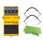 BOSS Overdrive OD-1X + モリダイラパッチケーブル2本 セット［マークス・オリジナルクロス付］　コンパクトエフェクター