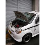 スズキ：ツイン[EC22S]ボンネットダンパー　ブラックカーボン