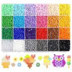 アイロンビーズ 24色セット 2.6mm 約12000粒 DIY手芸 作成キット 誕生日プレゼント (A)
