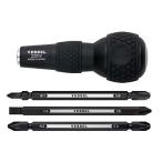 ベッセル(VESSEL) ボールグリップ 差替ドライバーセット(プラス、マイナス、ポジドライブ ビット付) 220W-3