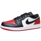 ショッピングLOW NIKE AIR JORDAN 1 LOW ナイキ エア ジョーダン 1 ロー BRED TOE ブレッドトゥー VARSITY RED/WHITE/BLACK 白赤黒