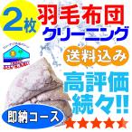 羽毛布団クリーニング　布団丸洗い　布団　クリーニング　ふとんクリーニング　ふとん　２枚　羽毛布団クリーニング　送料無料　丸洗い