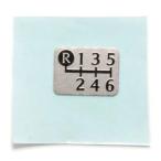 メール便可　TOYOTA (トヨタ) 純正部品　コントロールレバーインフォメーション ラベル　品番33621-53030