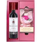 母の日 ソープフラワー＆フランスボルドー赤ワインセット （母26-250）