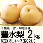 千葉県産 豊水梨2kg3L〜2L 6玉〜7玉(220_梨25)