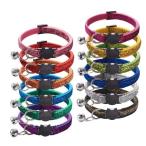 【自粛割引中】猫用首輪　猫首輪　セーフティーバックル　ねこくびわ　ペット首輪　きらきら　小さめな鈴　長さ調査可能　首輪きらえ