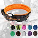売り尽くしセール中　犬　首輪　犬用首輪　軽い首輪　シンプル　2重　いたくない　ソフト　メッシュ　送料無料　首輪リードか
