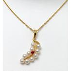 K18 18金 イエローゴールド ベビーパール ネックレス40cm