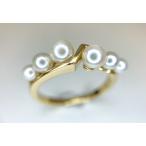 MIKIMOTO ミキモト K18 18金ホワイトゴールド ベビーパール リング 指輪 12号