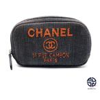 CHANEL シャネル デニム ドーヴィル キャンパス ポーチ